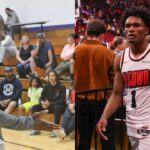 Vernon Maxwell (L) and Amen Thompson (R)