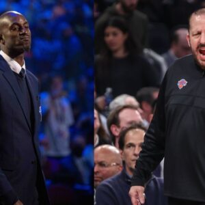 Kevin Garnett (L), Tom Thibodeau (R)