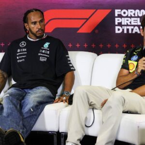 44 Lewis Hamilton (GBR, Mercedes-AMG Petronas F1 Team), 16 Charles Leclerc (MCO, Scuderia Ferrari HP), F1 Grand Prix of Italy at Autodromo Nazionale Monza on August 29, 2024 in Monza, Italy