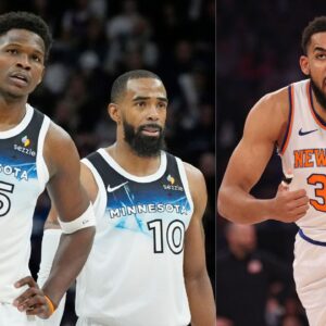 Anthony Edwards (L) and Karl-Anthony Towns (R)