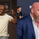 Kamaru Usman (L), Triple H (R)