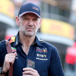 Adrian Martin Newey of Red Bull Racing in the paddock before qualifying for the F1 Grand Prix of Monaco at Circuit de Monaco on May 27, 2023