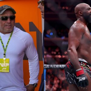 Joe Rogan (L), Jon Jones (R)
