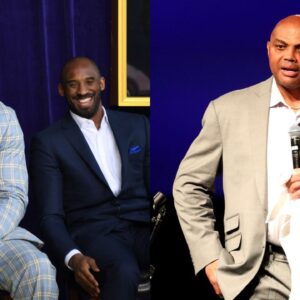 Shaquille O'Neal and Kobe Bryant(L), Charles Barkley(R)