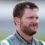 Nov 3, 2017; Fort Worth, TX, USA; Monster Energy NASCAR Cup Series driver Dale Earnhardt Jr. (88) during qualifying for the AAA Texas 500 at Texas Motor Speedway. Mandatory Credit: Jerome Miron-Imagn Images