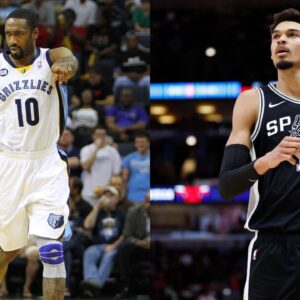 Gilbert Arenas(L) and Victor Wembanyama(R)