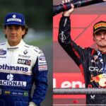 Ayrton Senna (L) and Max Verstappen (R) |