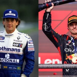 Ayrton Senna (L) and Max Verstappen (R) |