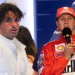 Carlos Sainz (L) and Michael Schumacher (R)