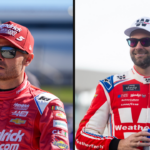 Kyle Larson (L) and Shane van Gisbergen (R). Image Credits: Imagn.