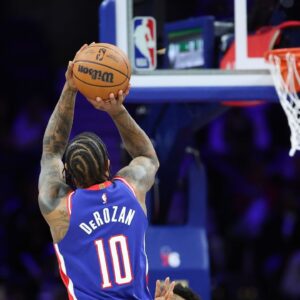 DeMar De Rozan NBA: Sacramento Kings at Philadelphia 76ers
