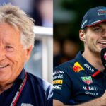 Mario Andretti (L) and Max Verstappen (R)