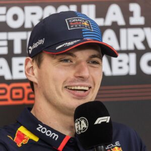 Abu Dhabi, United Arab Emirates 5.December.2024; Max Verstappen of the Netherlands and Oracle Red Bull Racing attends the press conference