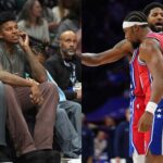 Nick Young(L), Paul George and Guerschon Yabusele(R)