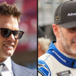 Tom Brady (L) and Jimmie Johnson (R). Image Credit: Imagn.