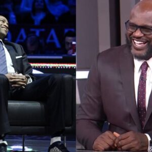 Vince Carter (L) and Shaquille O'Neal (R)