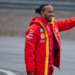 January 22, 2025, Fiorano Modenese, Modena, Italy: The seven time world champion LEWIS HAMILTON (Scuderia Ferrari HP) made his historic debut driving his Ferrari SF-23 during the Fiorano s Test