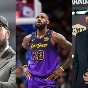 Jason Kelce, LeBron James and Travis Kelce