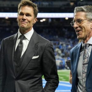 Tom Brady and Kevin Burkhardt