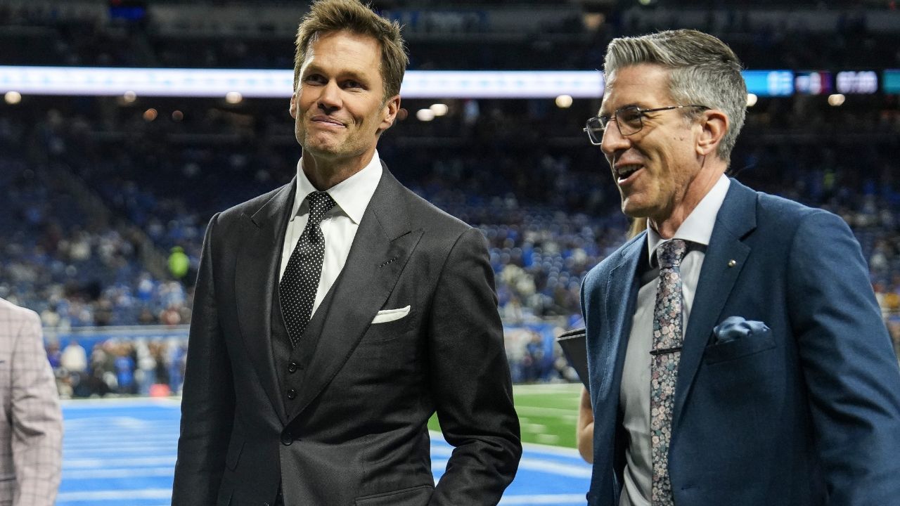 Tom Brady and Kevin Burkhardt