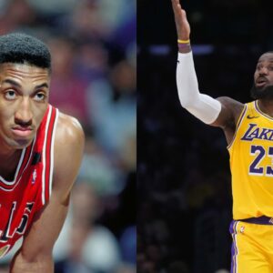 Scottie Pippen (L), LeBron James (R)