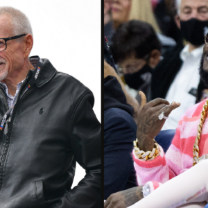 Mark Martin (L) and Gucci Mane (R). Image Credits: Imagn.