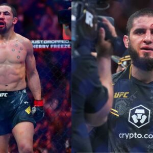 Robert Whittaker (L), Islam Makhachev (R)