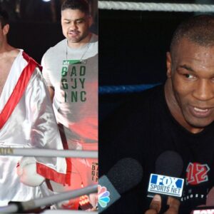 Chael Sonnen (L), Mike Tyson (R)