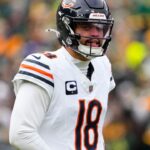Chicago Bears quarterback Caleb Williams (18) during the game against the Chicago Bears at Lambeau Field.