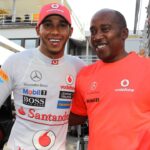 Lewis Hamilton (GBR) McLaren Mercedes MP4-27 race winner with his father Anthony Hamilton (GBR) Hungarian Grand Prix, Hungaroring