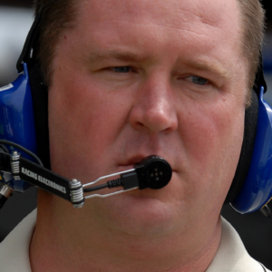 May 4, 2007; Richmond, VA, USA; Derrick Finley crew chief for Nascar Nextel Cup Series driver Dale Jarrett (44) during practice for the Jim Stewart 400 at Richmond International Raceway. Mandatory Credit: Mark J. Rebilas-Imagn Images Copyright © 2007 Mark J. Rebilas