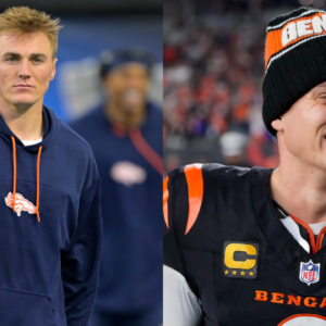 Is Bo Nix (L) on his way to crafting a legacy like Joe Burrow (R)?