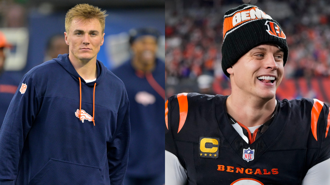 Is Bo Nix (L) on his way to crafting a legacy like Joe Burrow (R)?