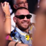 Wembley Stadium Conor McGregor in the stands at Wembley Stadium, London. Picture date: Saturday September 21, 2024. Use subject to restrictions. Editorial use only, no commercial use without prior consent from rights holder. PUBLICATIONxNOTxINxUKxIRL Copyright: xBradleyxCollyerx 77544020