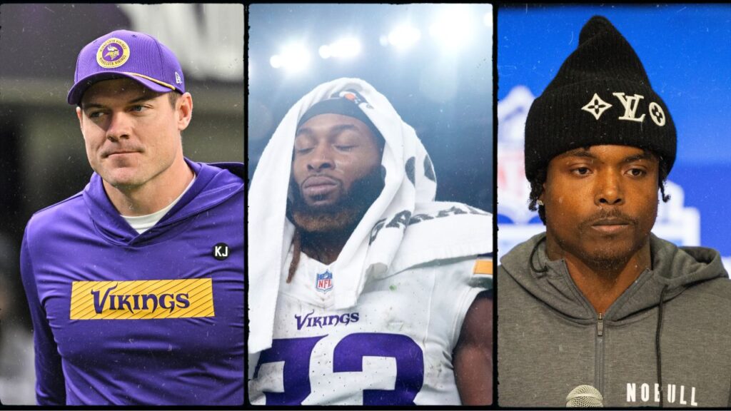 Kevin O'Connell, Aaroon Jones and Khyree Jackson