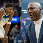 Anthony Edwards(L) and Michael Jordan(R)