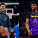 Nick Young (L) and Bronny James (R)