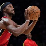 Jimmy Butler NBA: Portland Trail Blazers at Miami Heat