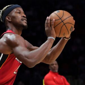 Jimmy Butler NBA: Portland Trail Blazers at Miami Heat