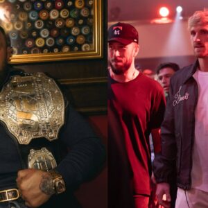 Conor McGregor (L), Logan Paul (R)