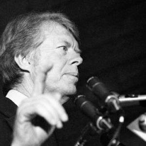 Democratic Presidential nominee hopeful Jimmy Carter campaigns at the Galilee United Methodist Church in Englewood, NJ.