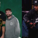 Jayson Tatum and Drew Hanlen (L) and Brandon Jennings (R)