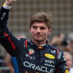 Max Verstappen Oracle Red Bull Racing, Netherlands, 01 celebrates victory at the finish line in Parc Ferme and waves to the fans, USA, Formula 1 World Championship, Pirelli Grand Prix of the United States of America