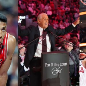 Scottie Pippen (L), Pat Riley (C), Zion Williamson (R)