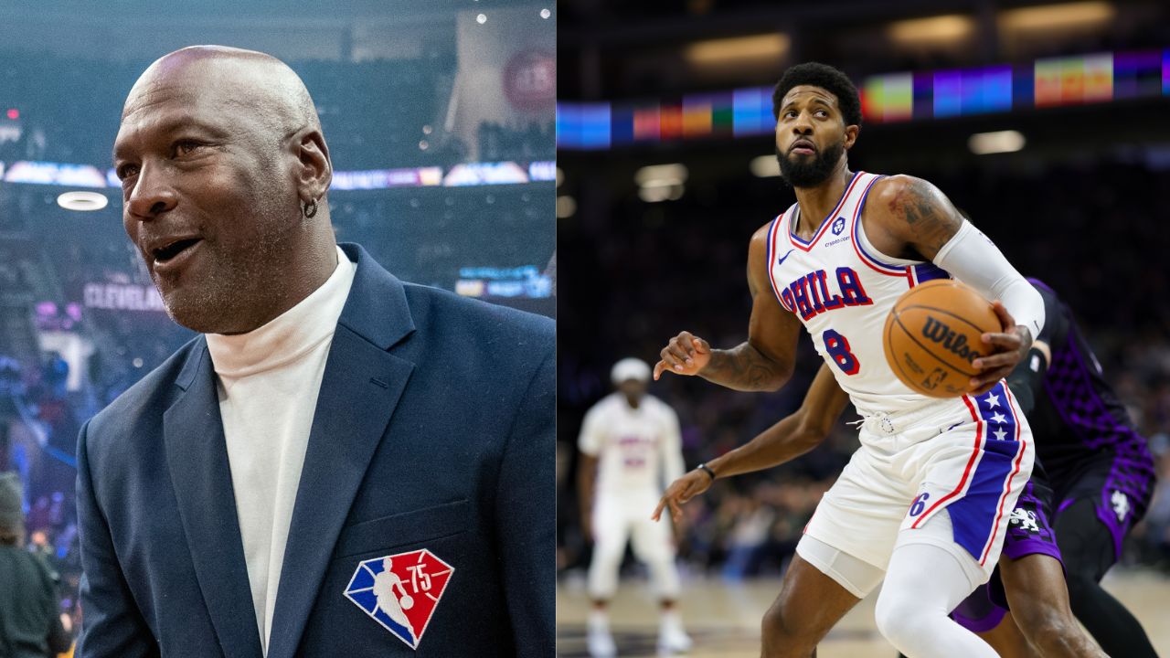 Michael Jordan (L), Paul George (R)