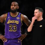 Lebron James (L) and JJ Redick (R)