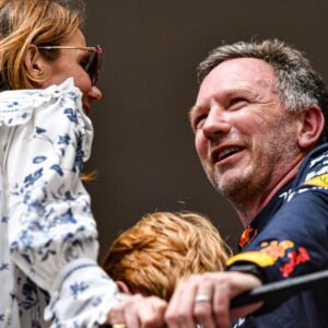 RECORD DATE NOT STATED 14th July 2024; Goodwood House, Chichester, England; Goodwood Festival of Speed Day 4; Christian Horner chats to his wife Gerry