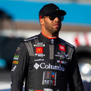 NASCAR Cup Series driver Bubba Wallace (23) during qualifying for the Championship race at Phoenix Raceway.