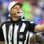 Dec 8, 2024; Glendale, Arizona, USA; NFL referee Clay Martin during the Arizona Cardinals game against the Seattle Seahawks at State Farm Stadium.