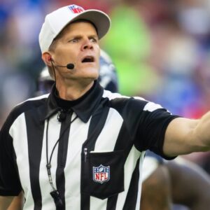 Dec 8, 2024; Glendale, Arizona, USA; NFL referee Clay Martin during the Arizona Cardinals game against the Seattle Seahawks at State Farm Stadium.